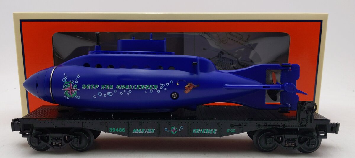 Lionel 6-39486 O Gauge Deep Sea Challenger Submarine Car LN/Box