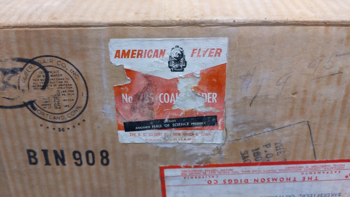 American Flyer 785 Vintage S Coal Loader/Box