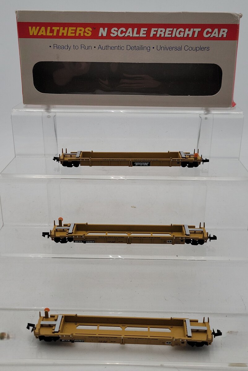 Walthers 932-8056 N TTX Double Stack Car #25064 (Set of 3) LN/Box