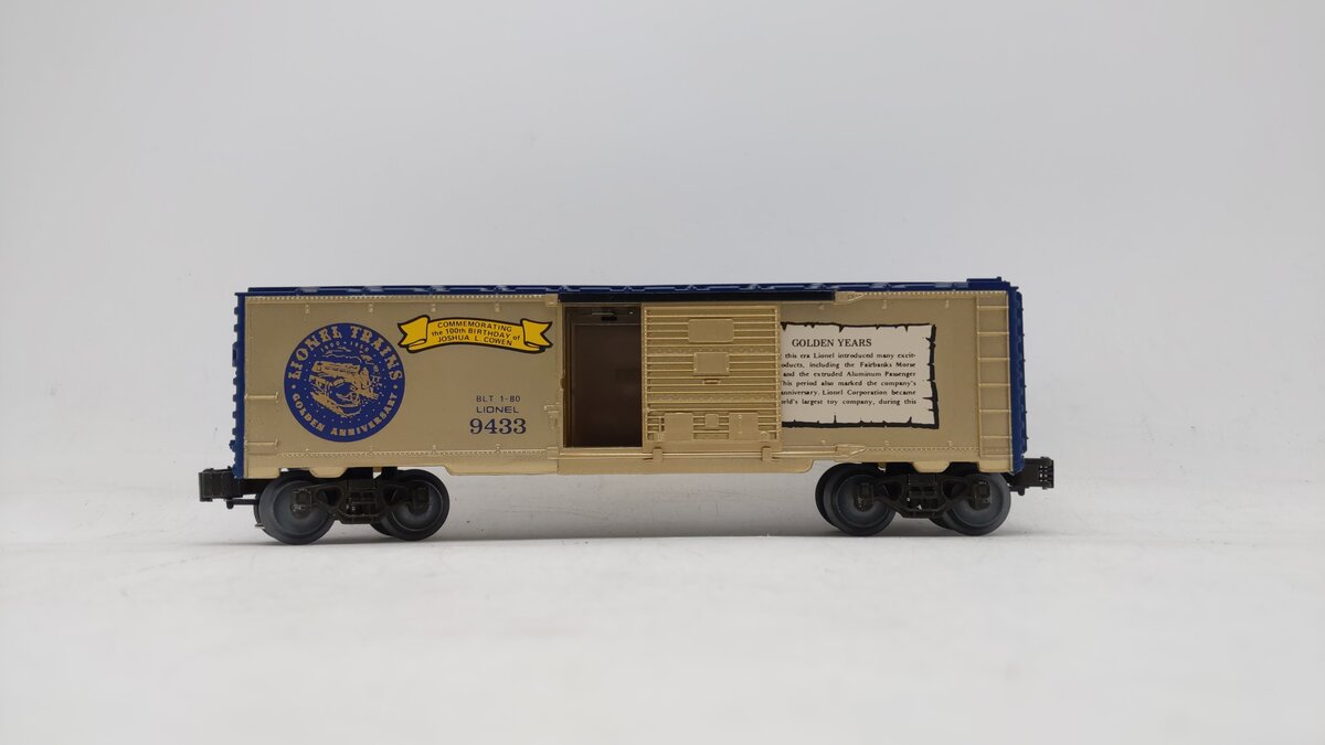 Lionel 6-9433 O Gauge Joshua Lionel Cowen Golden Years Boxcar EX/Box