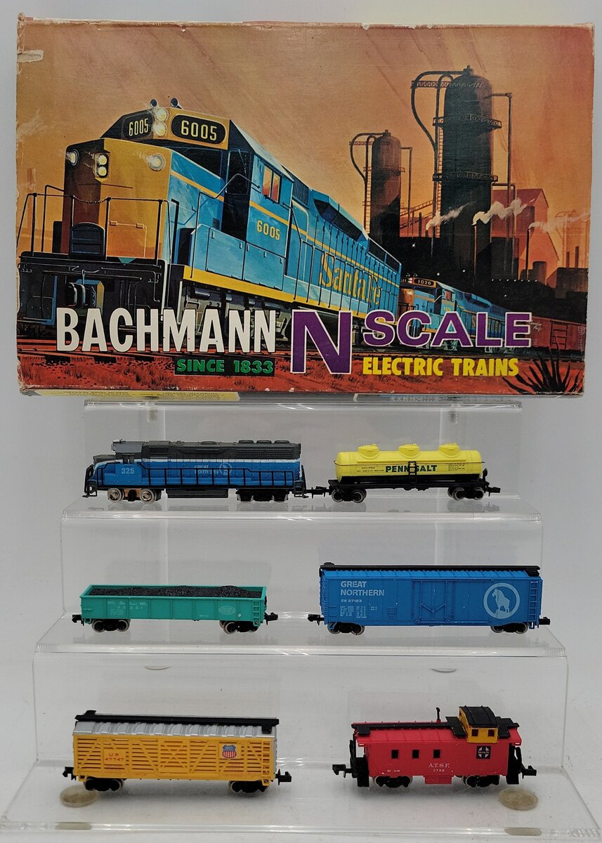 Bachmann 4026 N Santa Fe GP-40 Diesel 5 Car Set EX/Box