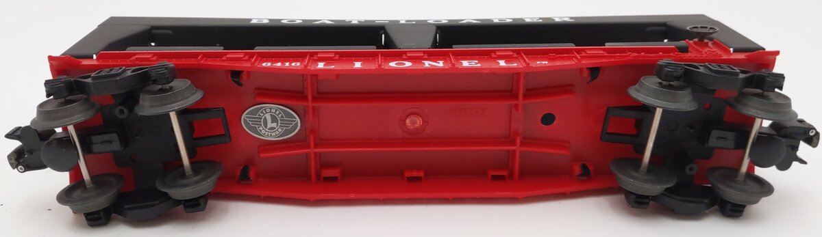 Lionel 6-19428 O Gauge PWC Boat Loader Flatcar #6416 with 4 Boats EX