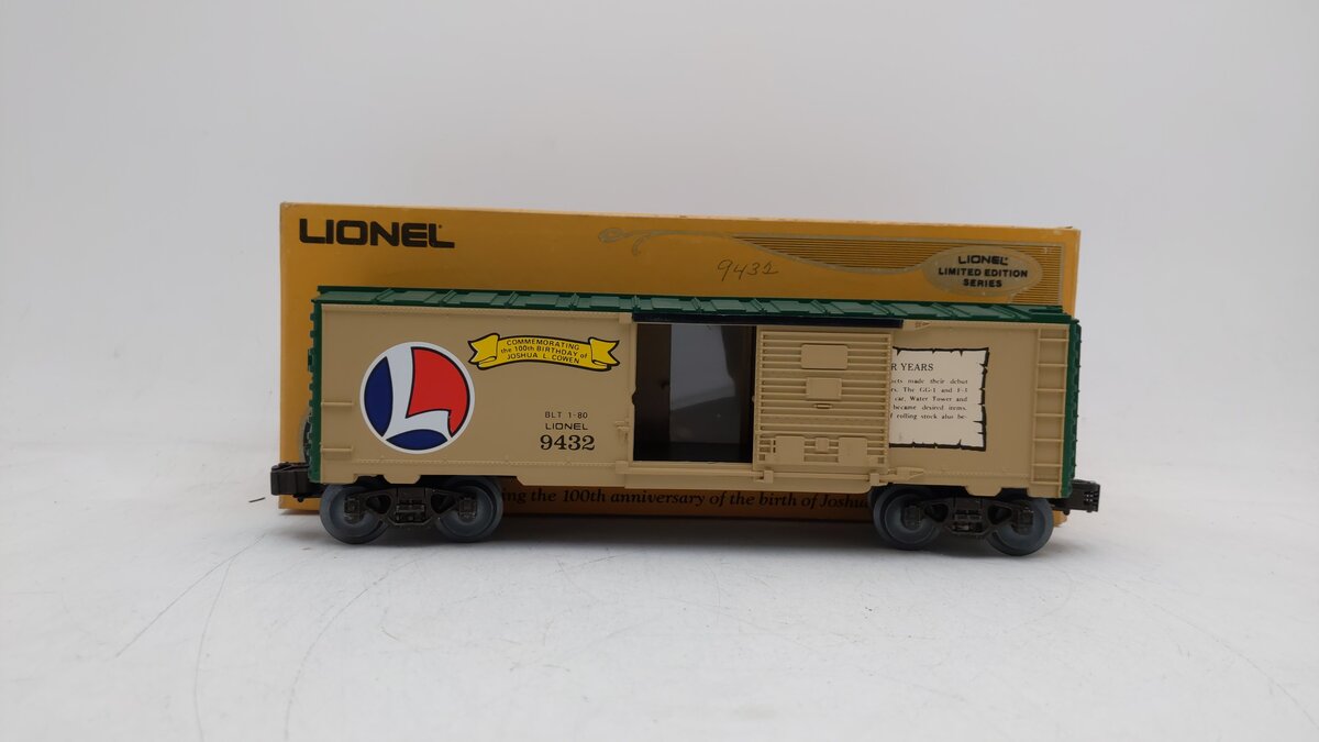 Lionel 6-9432 O Gauge Joshua Lionel Cowen Postwar Years Boxcar EX/Box