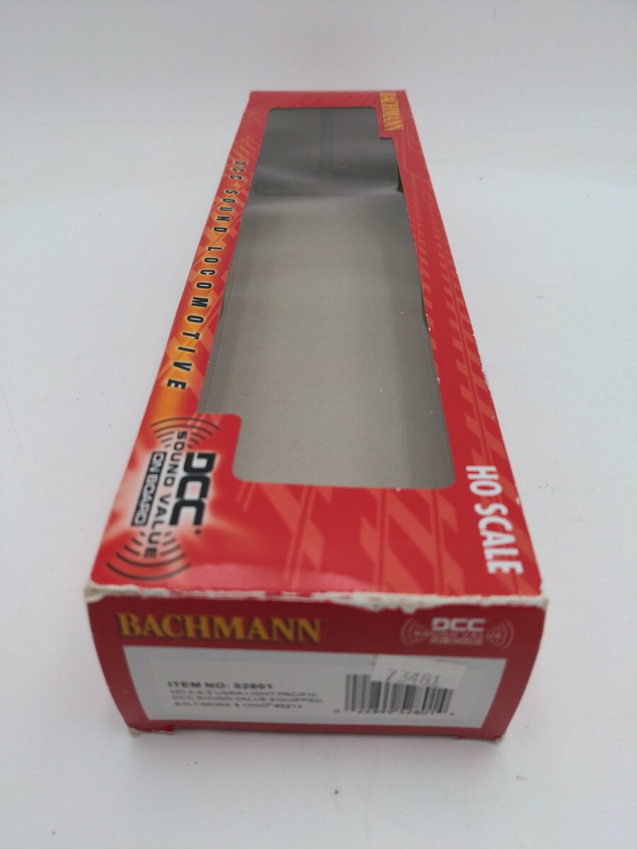 Bachmann 52801 HO Scale Baltimore & Ohio 4-6-2 Light Pacific #5213 W/DCC/Sound LN/Box