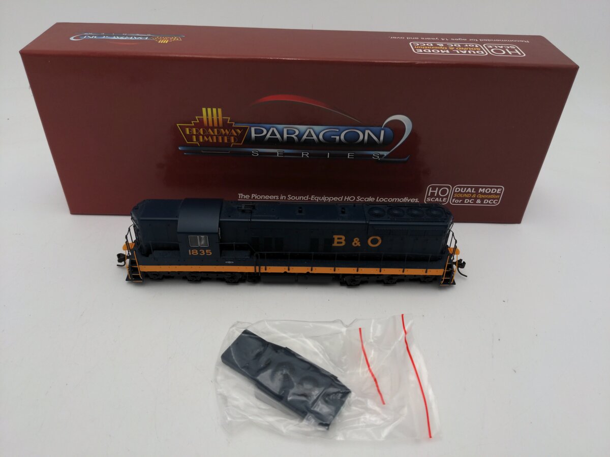 Broadway Limited 2405 HO Scale Baltimore & Ohio EMD SD9 Paragon2™ Sound DC #1835 EX/Box