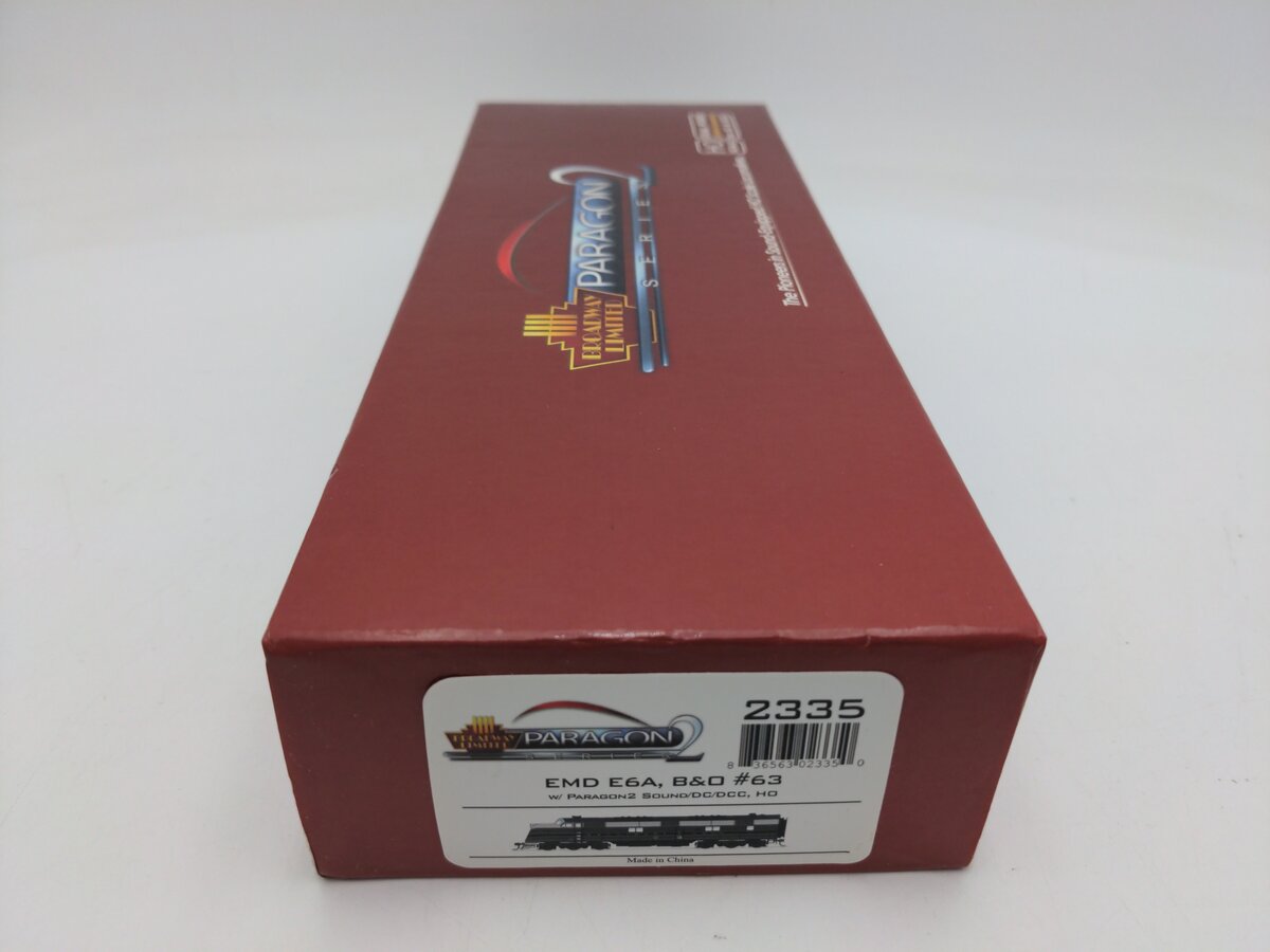 Broadway Limited 2335 HO B&O EMD E6A Diesel #63 w/ Paragon2™ Sound/DCC LN/Box