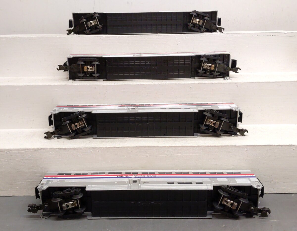 MTH 20-6524 O Gauge Amtrak Superliner Passenger Car Set EX/Box
