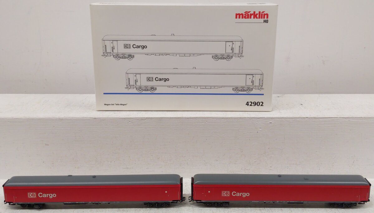 Marklin 42902 HO Scale DB Cargo Cars (Set of 2) EX/Box