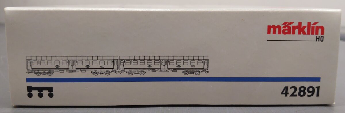 Marklin 42891 HO Scale Tegernsee Railroad Passenger Car Set EX/Box