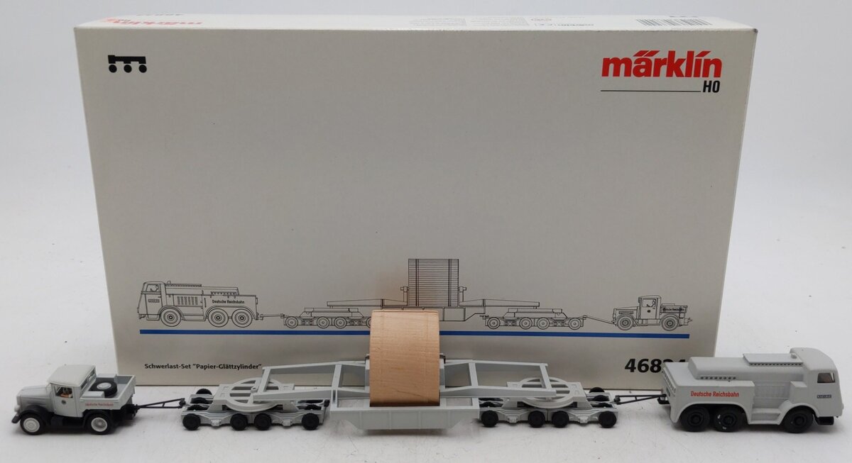 Marklin 46824 HO Scale Paper Glazing Cylinder Heavy Freight Set EX/Box
