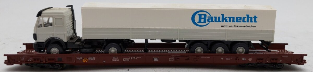 Marklin 4742 Flatcar w/Bauknecht Tractor Trailer VG/Box
