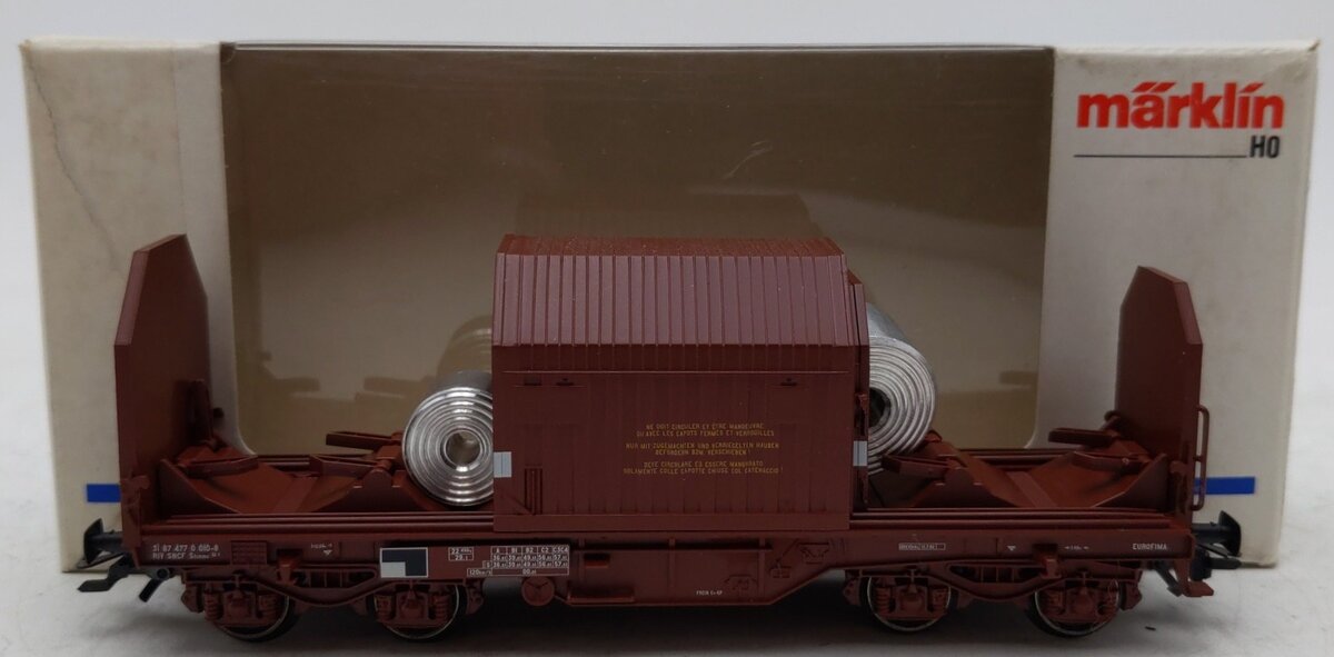 Marklin 4707 HO Telescope Coil Car LN/Box
