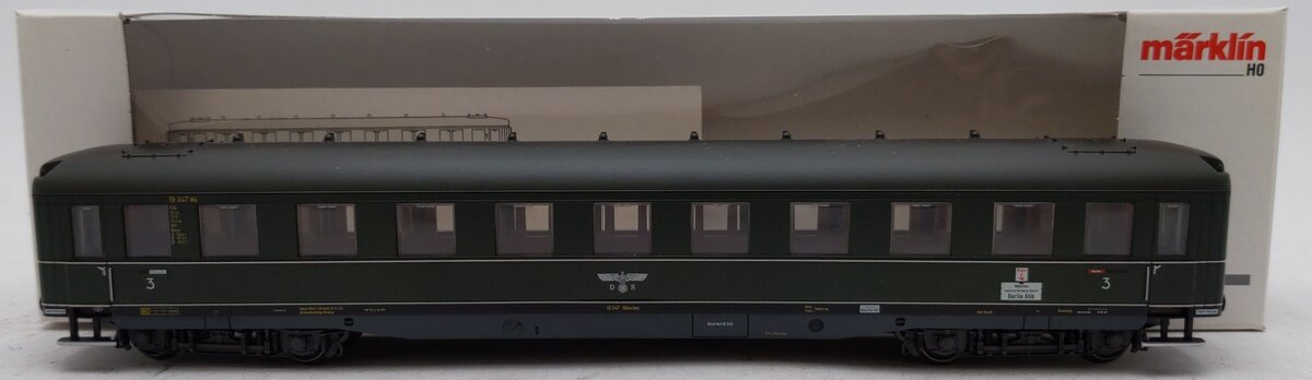 Marklin 43221 HO Scale Deutsche Reichsbahn-Gesellschaft Passenger Car EX/Box