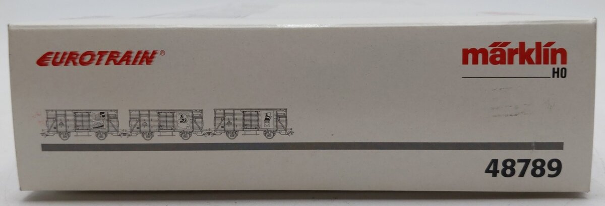 Marklin HO DB German Railway Euro Train Historic Stamps Goods Wagon #48789 LN/Box