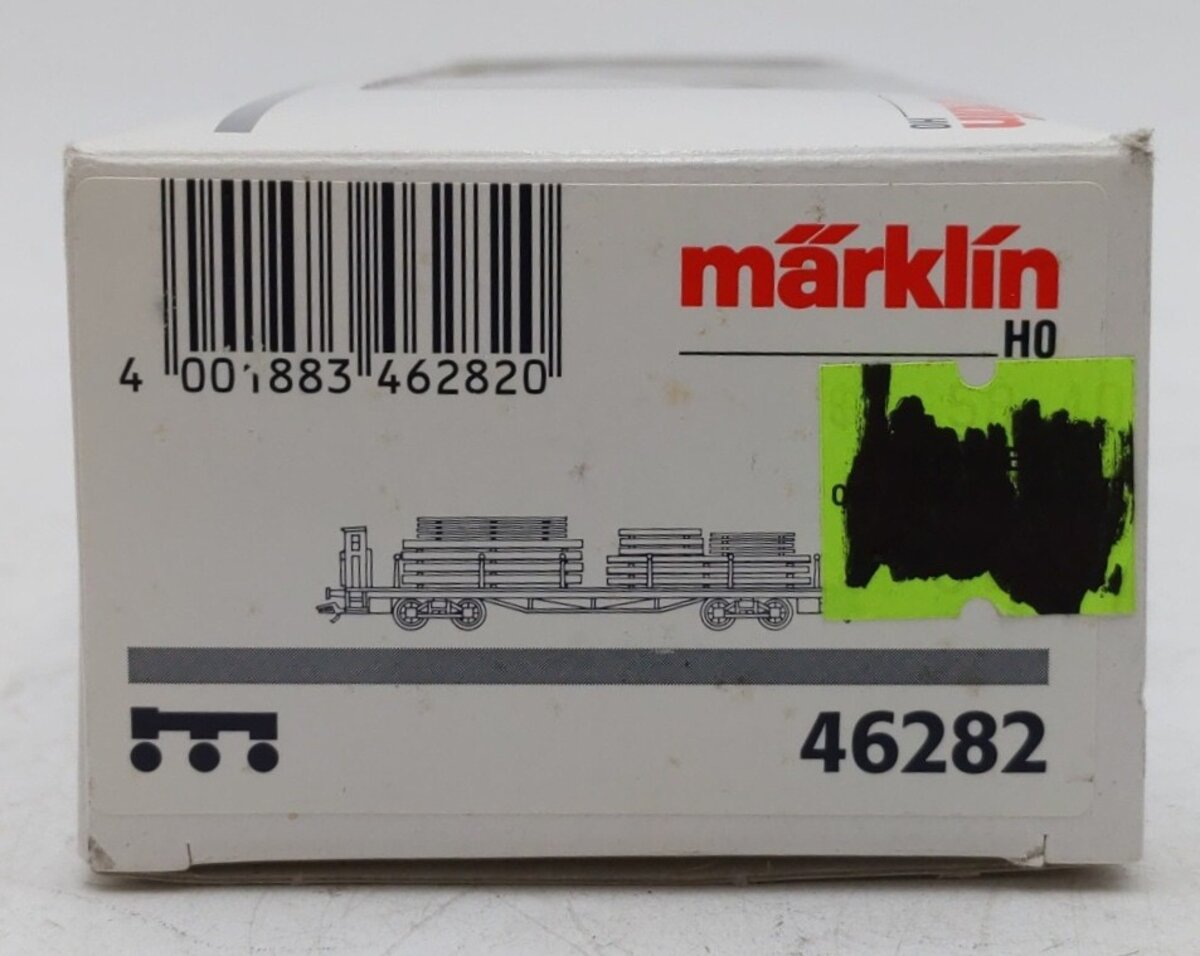 Marklin 46282 Royal Bavarian State Railways Flatcar w/ Load LN/Box