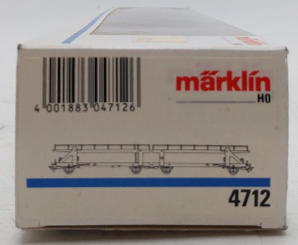 Marklin 4712 HO Scale Double Automobile Transport Car EX/Box