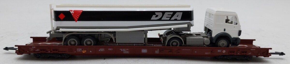 Marklin 4841 Flatcar w/DEA Truck & Trailer VG/Box