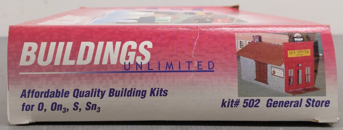 Building Unlimited 502 O/On3/S/Sn3 General Store Building Kit EX/Box