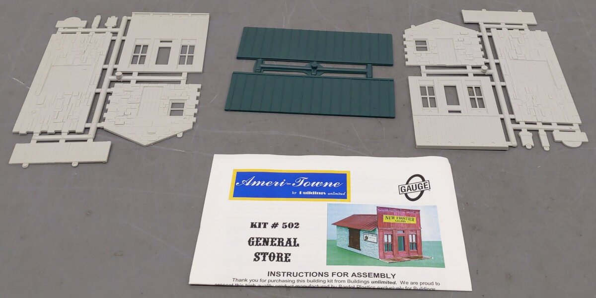 Building Unlimited 502 O/On3/S/Sn3 General Store Building Kit EX/Box