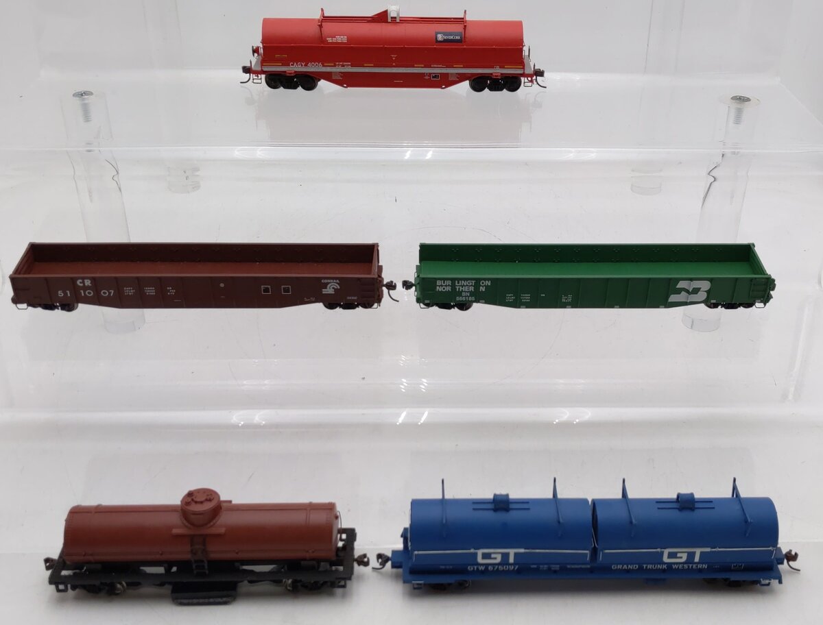 Atlas/Walthers/Others HO Scale Freight Cars #675097,4006,566185,511007 [5] VG