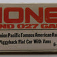 Lionel 6-9383 O Gauge Union Pacific FAR Piggyback Flatcar w/ Trailers EX/Box