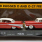 MTH 30-7610 O Gauge MTH Lines Flat Car with 2 Red Ertl '57 Chevys EX/Box