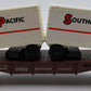 Lionel 6-9333 O Gauge Southern Pacific Flatcar with 2 Trailers #9333 VG/Box