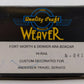 Weaver 8415 O Gauge Fort Worth & Denver Ara Hi-Rail Boxcar #8415 NIB