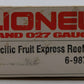 Lionel 6-9872 O Gauge Pacific Fruit Express Billboard Reefer Car LN/Box