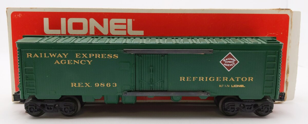 Lionel 6-9863 O Gauge REA Reefer Car #9863 EX/Box