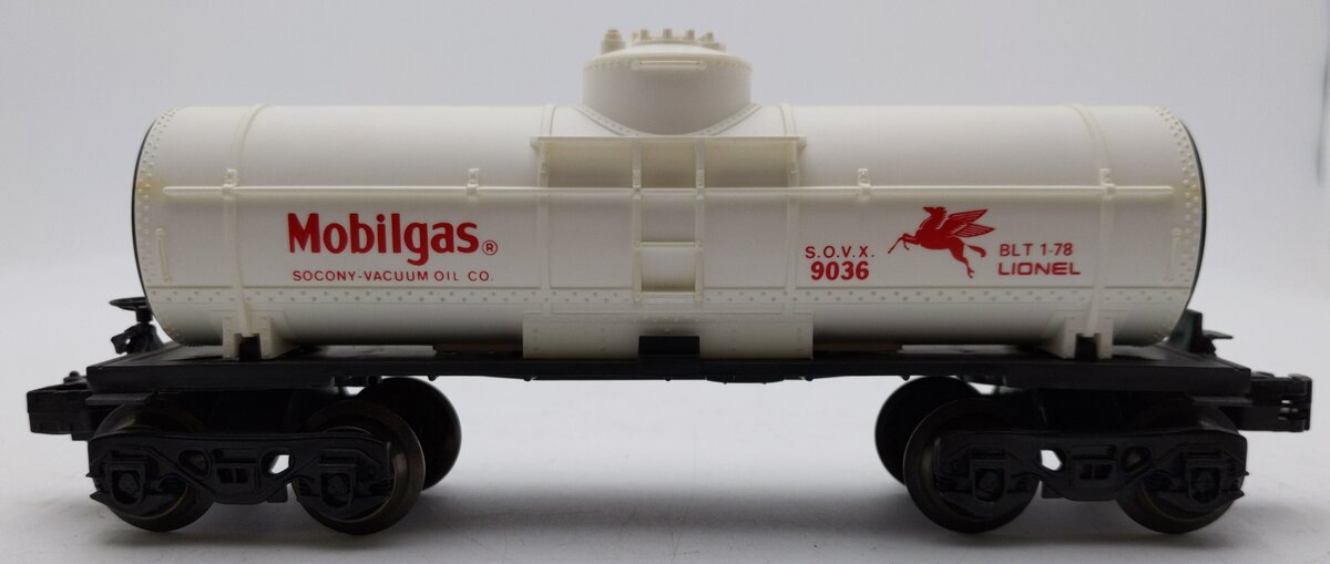 Lionel 6-9036 O Gauge Mobilgas Single Dome Tank Car #9036 EX/Box