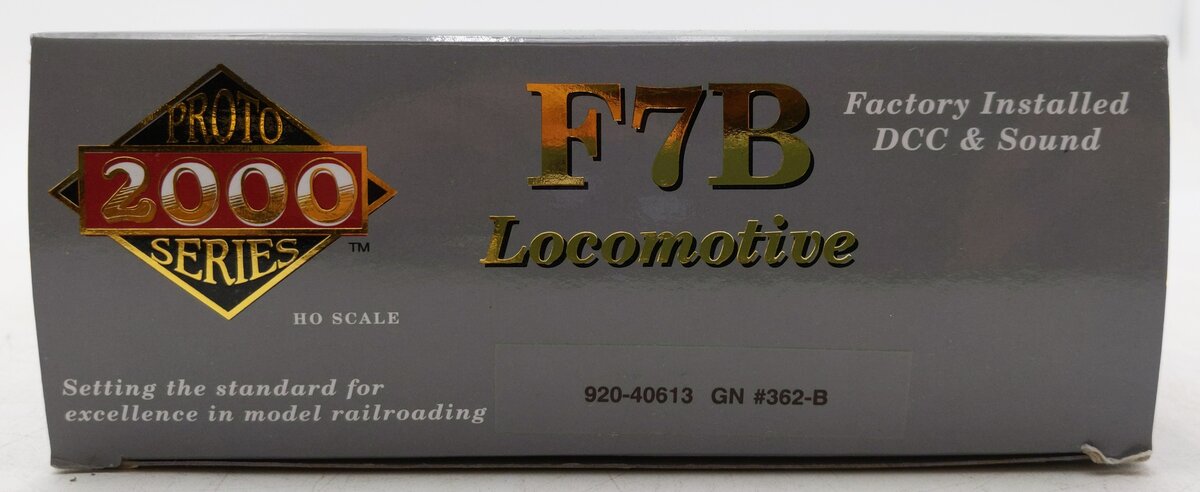 Proto 2000 920-40613 Great Northern F7B Diesel Locomotive w/DCC #362B LN/Box