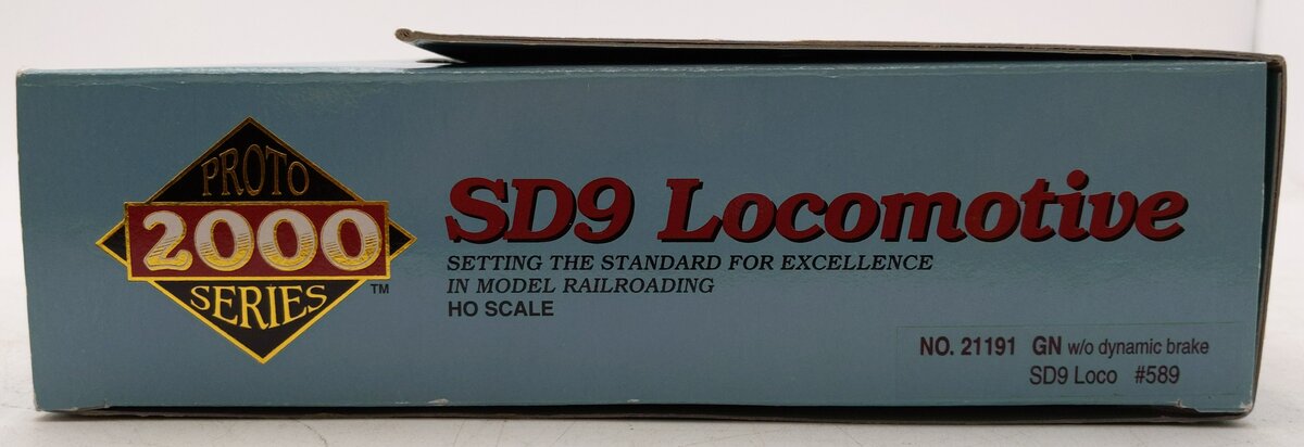 Proto 2000 HO Scale Great Northern SD9 Diesel Locomotive #589 EX/Box