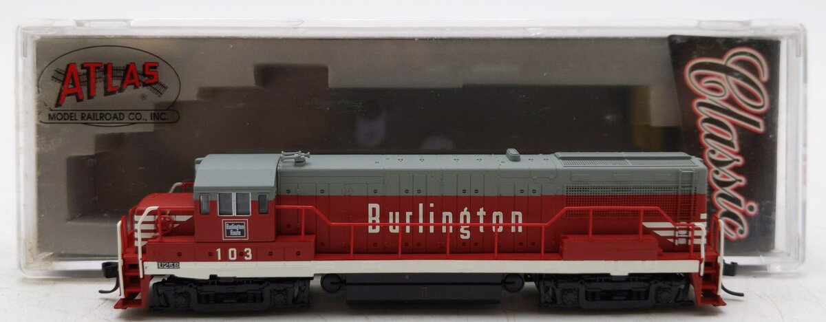 Atlas 44795 N Scale Chicago, Burlington, Quincy U25B Diesel Locomotive #103 LN/Box