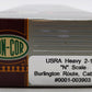Con-Cor 0001-003903 N Scale CB&Q USRA 2-10-2 Steam Locomotive w/ Tender #6302 LN/Box