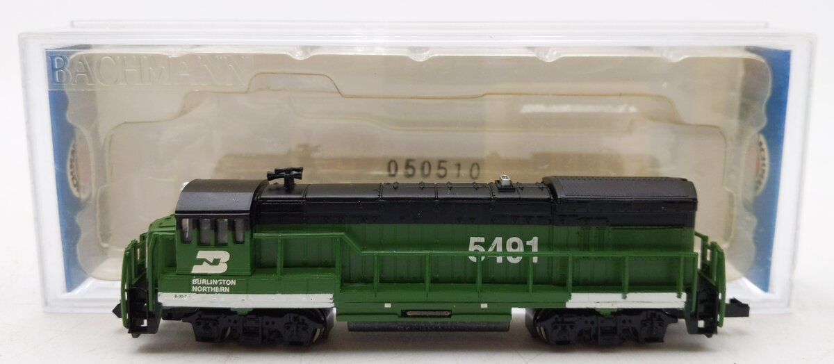 Bachmann 64053 N Scale Burlington Northern U36B Diesel Engine #5491 EX/Box