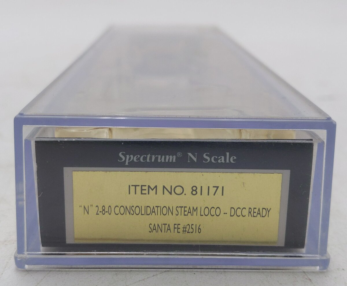 Spectrum 81171 N Santa Fe 2-8-0 Steam Locomotive and Tender #2516 LN/Box