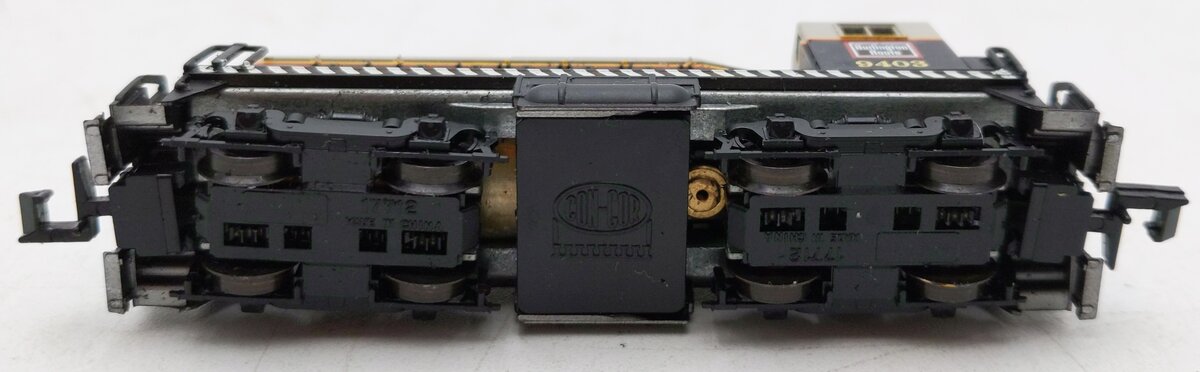 Con-Cor 0001-005014 N Scale Burlington SW-1200 Powered Locomotive #9403 EX/Box