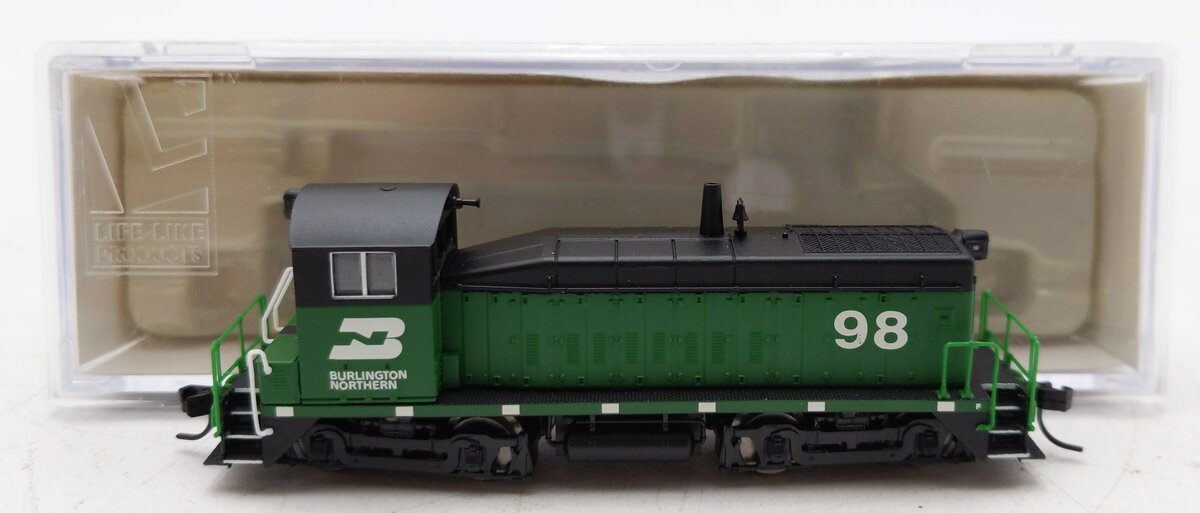 Life Like 7382 N Scale Burlington Northern SW8 Diesel Locomotive #98 LN/Box