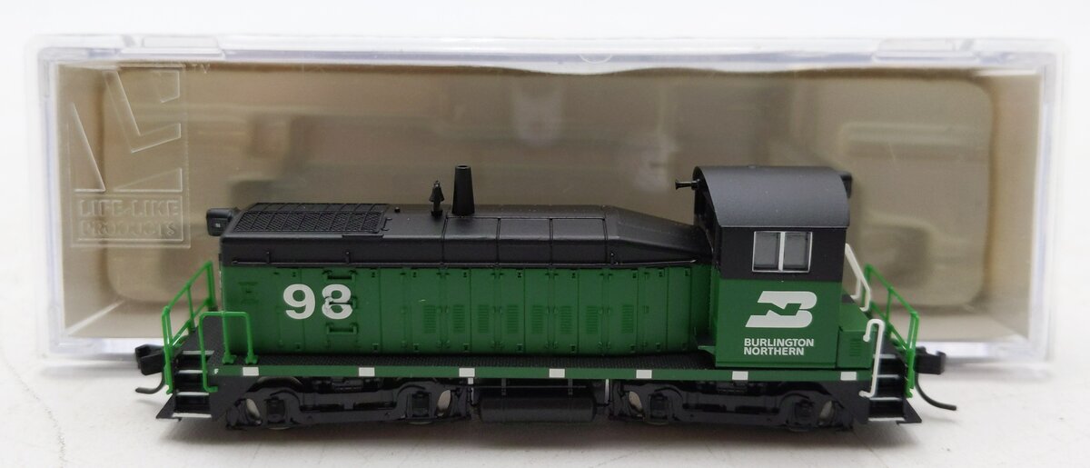 Life Like 7382 N Scale Burlington Northern SW8 Diesel Locomotive #98 LN/Box