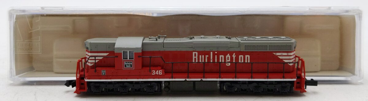 Life Like 7745 N Scale Burlington Route SD7 Powered Diesel Locomotive #346 EX/Box