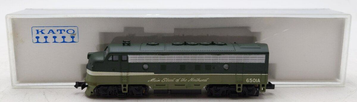 Kato 176-210 N Scale Custom EMD F7A Dual Headlamp Diesel Locomotive #6501A/Box