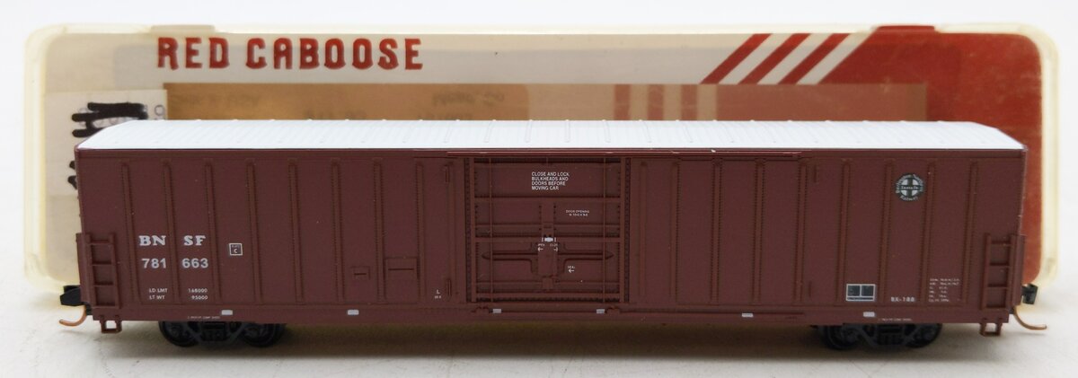 Red Caboose RN-17201 N Scale BNSF 62' Beer Car #781663 EX/Box
