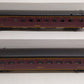 MTH 20-6614 O Gauge Norfolk & Western 2-Car 70' ABS Sleeper/Diner Passenger Set EX/Box