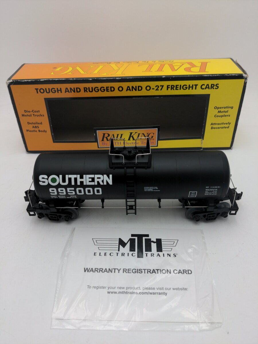 MTH 30-73481 O / O-27 Gauge Southern Modern Tank Car #99500 EX/Box