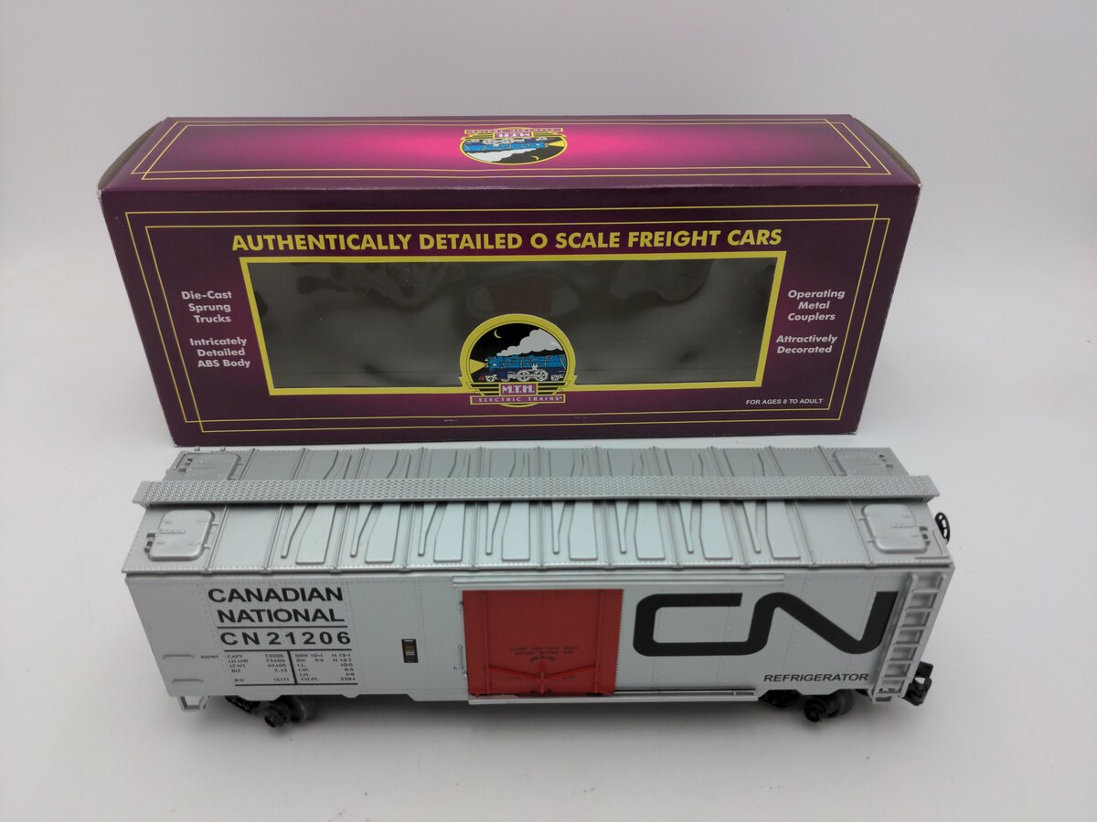 MTH 20-90029B O Scale Canadian National Reefer Car #21206 EX/Box