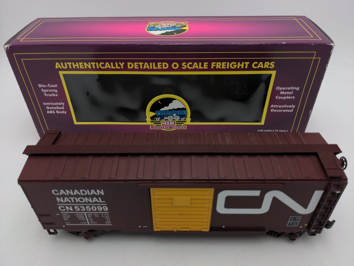 MTH 20-90029A O Scale Canadian National 40' Boxcar #535099 EX/Box
