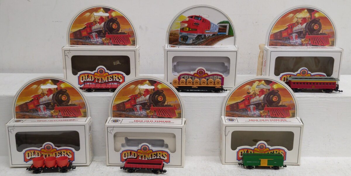 Bachmann N Scale Assorted Freight Cars [6] EX/Box