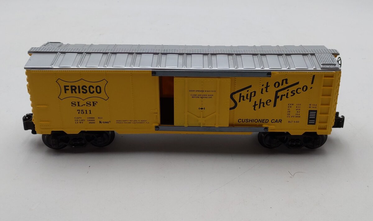 K-Line K7511 Frisco Classic Yellow Reefer Car LN/Box