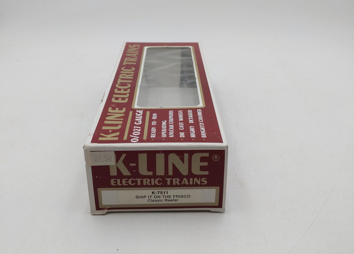 K-Line K7511 Frisco Classic Yellow Reefer Car LN/Box